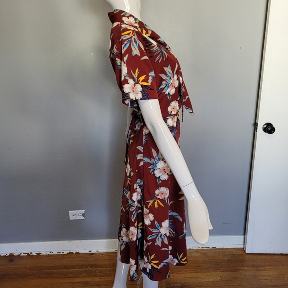 Rock N Romance Honolulu Dress with Neck Tie Detail, VGUC, Size 14 - Picture 5 of 11